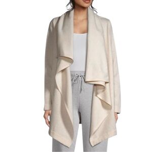 UGG Janni Waterfall Draped Open Front Cardigan in Oatmeal Heather Size XL